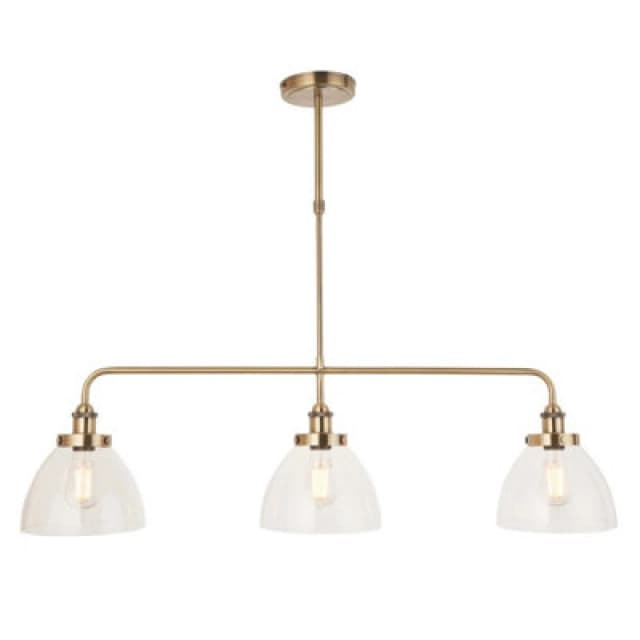 EDITE Henne 3-Light Resto Style Bar Pendant Light in Brass aged brass ONE SIZE