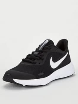Nike Revolution 5 Junior Trainers - Black/White