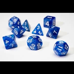 Sirius Dice - Pearl Blue Poly Set