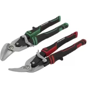 Sealey AK69072 High Leverage Offset Aviation Tin Snip Set 2pc