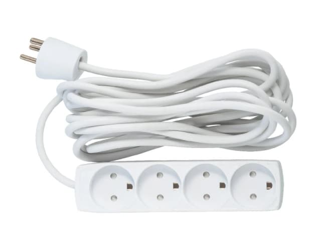 Microconnect GRU00450WDK power extension 5m 4 AC outlet(s) Indoor Whi