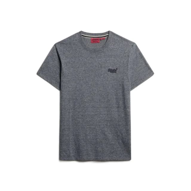 Superdry Essential Logo EMB T-Shirt Eclipse Navy/Grey Marl Feeder S