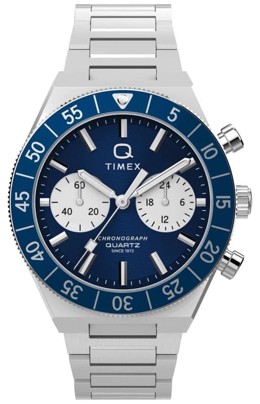 Timex TW2Y55900 Q Timex Continental Chronograph (40mm) Blue Watch