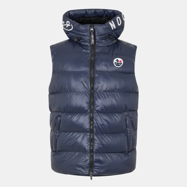 Born Rich Mens Karnos Hooded Gilet Dark Navy male Small