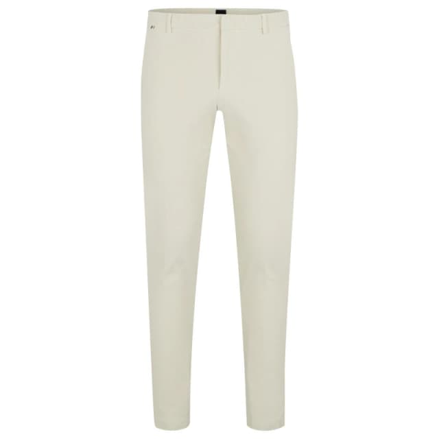 Boss Mens Kaito1 Straight Leg Trousers Open White male 30W R