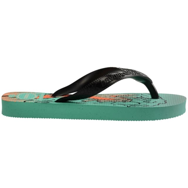 Havaianas Kids Flip Flops Green/Black female 12C