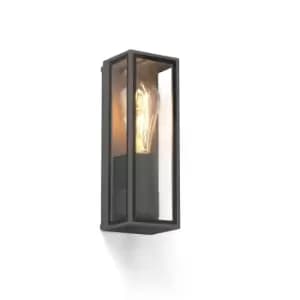 Tamashi Outdoor Box Wall Lamp Dark Grey 1x E27 IP65