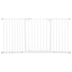 Pawhut Adjustable Safety Gate w/ 3 Extensions - White