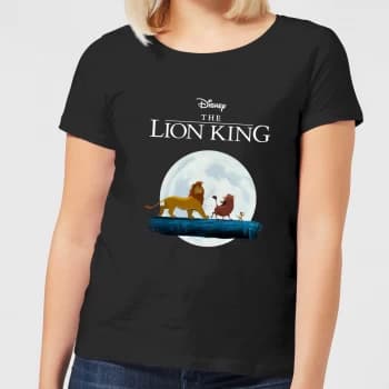 Disney Lion King Hakuna Matata Walk Womens T-Shirt - Black - S
