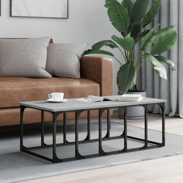 Vidaxl Coffee Table Grey Sonoma 100X50X35.5cm Engineered Wood, Grey 833381