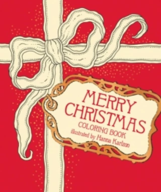 Merry Christmas Coloring Book Hardback