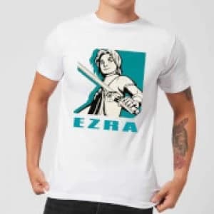 Star Wars Rebels Ezra Mens T-Shirt - White - L