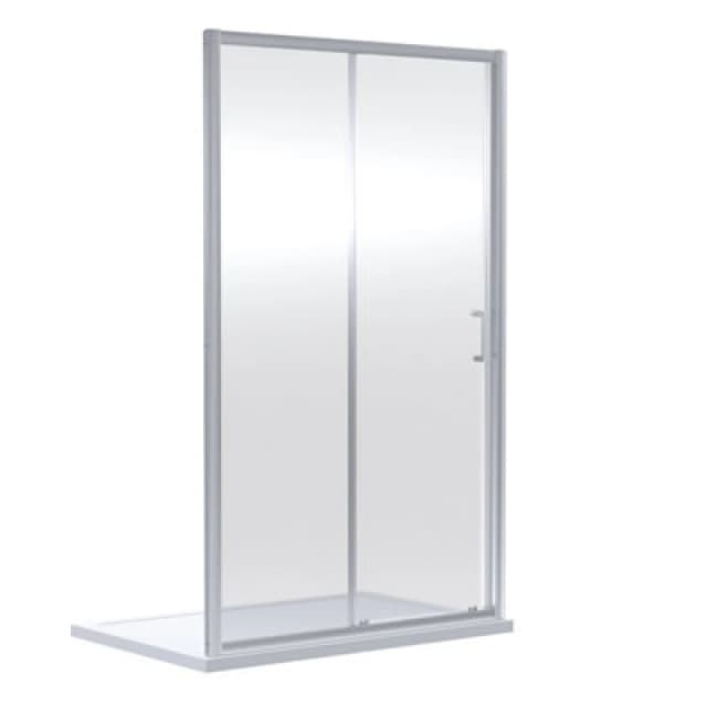 nuie Rene 1900 x 1600mm Sliding Shower Door - Chrome, Silver SMSL16-E6