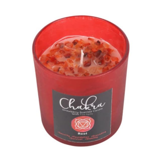 Something Different Something Different Strawberry Root Chakra Scented Candle in Red Red One Size Unisex 5063425453658