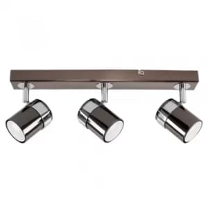 Rosie 3-Way Spotlight Bar in Black Chrome