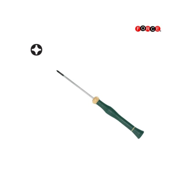 FORCE 731040000 Screwdriver Length: 120mm, Phillips-head (PH) Tool Steel, Chrome Vanadium Steel Screwdriver (4694)