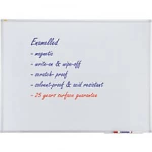 Franken Wall Mountable Magnetic Whiteboard Enamel Valueline 240 x 120 cm