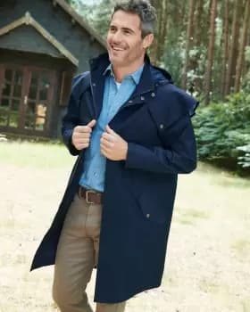 Cotton Traders Lightweight Windermere Coat in Blue