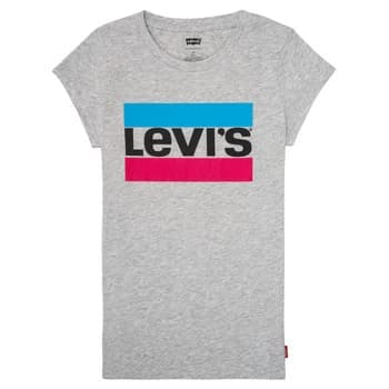 Levis SPORTSWEAR LOGO TEE Girls Childrens T shirt in Grey ans,4 years,5 years,6 years