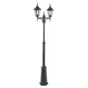 Elstead - 2 Light Twin Outdoor Post Lantern Black IP54, E27