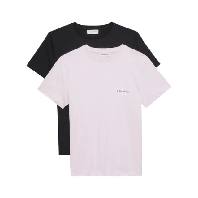 Calvin Klein Jeans CKJ A-Logo 2Pk Tee Ld63 Pink/Black female 10 (S)