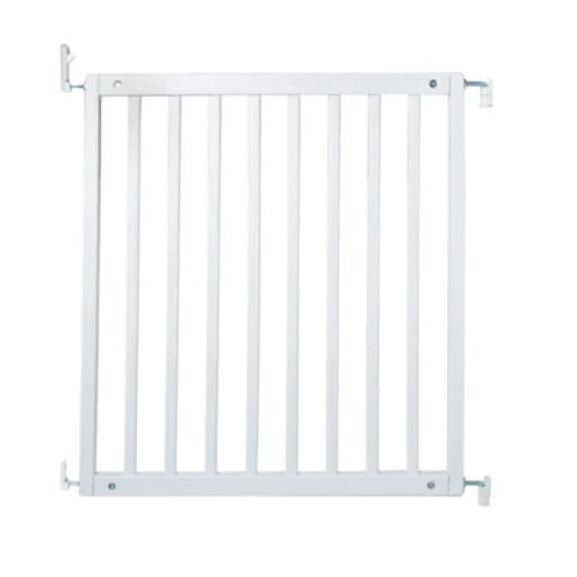 Bettacare Simply Secure Wooden Screw Fit Gate, 72Cm - 79Cm, White, Wooden Dog Gate Gate, Screw Fit Pet Stair Gate, Puppy Gate
