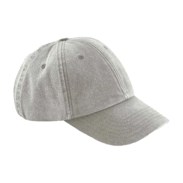 Beechfield Beechfield Men Vintage Low Profile Cap in Grey Grey One Size Male 5063470780648