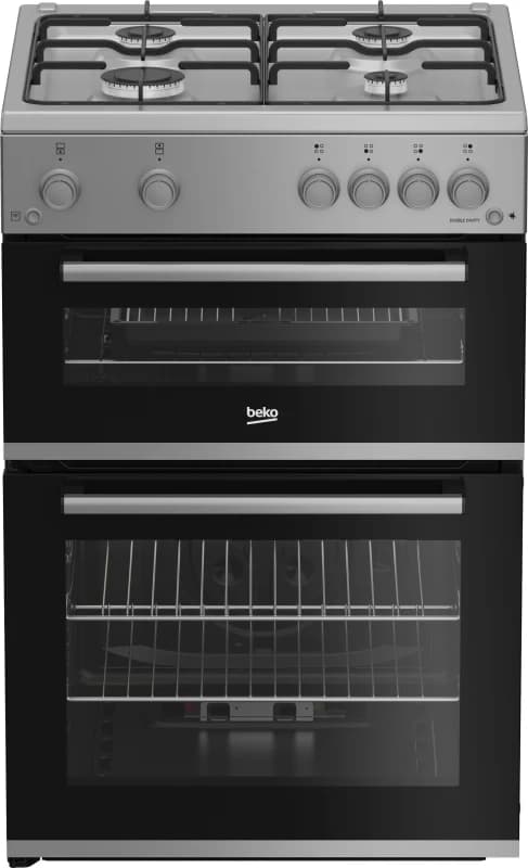 Beko FTG6201S 60cm wide Single Oven Gas Cooker - Silver - A+ Rated