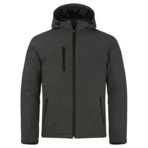 Clique Mens Padded Soft Shell Jacket (XXL) (Dark Grey)