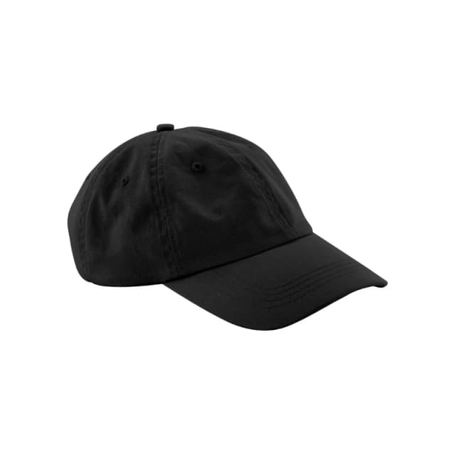 Beechfield Beechfield Men Cotton Panelled Baseball Cap in Black One Size Male 5063377073034