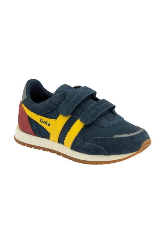 Gola Classics 'Austin' Kids Strap Trainers in Navy Size: 1 Navy Unisex 1