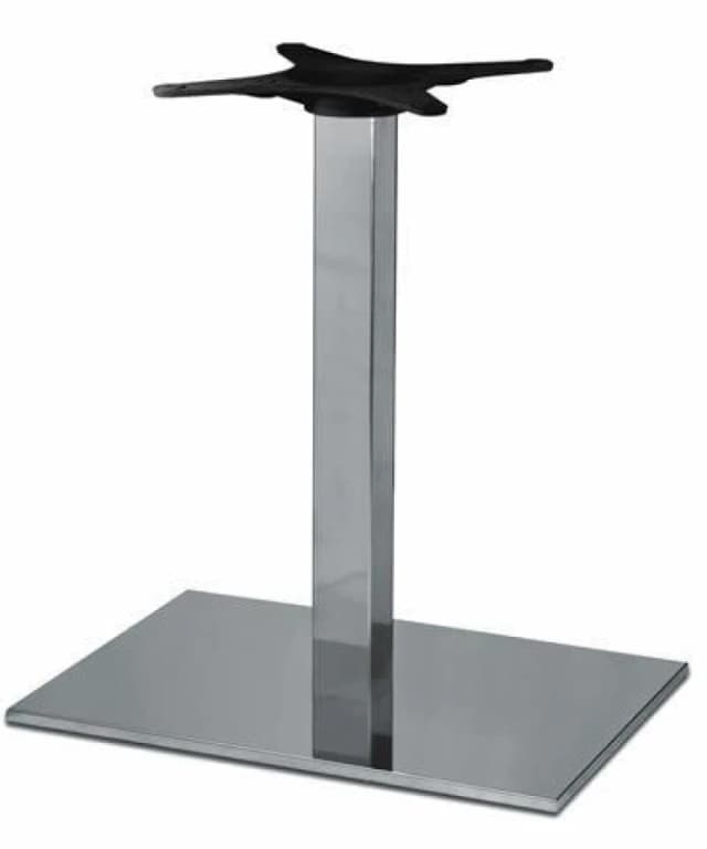 netfurniture Zuton Rectangular Inox Table Base Silver