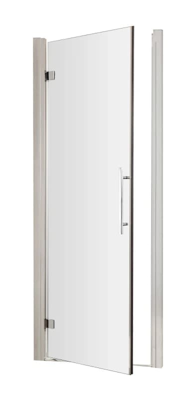 Balterley 8mm Toughened Safety Glass Hinged Shower Door Chrome 800mm Silver