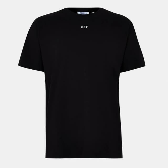 Off White Mens Arrow Slim Fit T-Shirt Black-White male XS