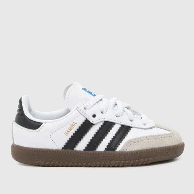 adidas Originals Samba OG Shoes Infants White/Black unisex C8 (25.5)