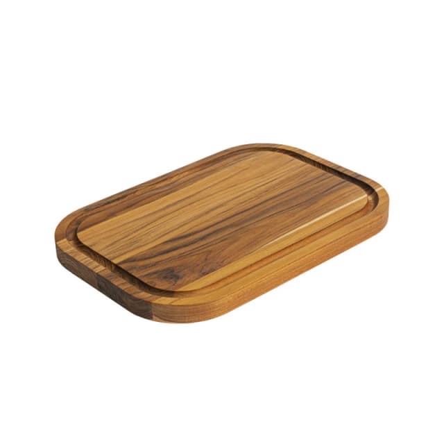 Stolf Rectangular Teak Wood Barbecue Board 40 x 28cm Natural unisex
