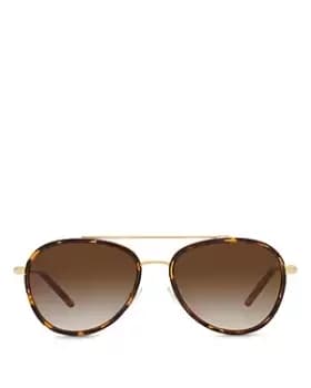 Tory Burch Womens Aviator Sunglasses, 57mm