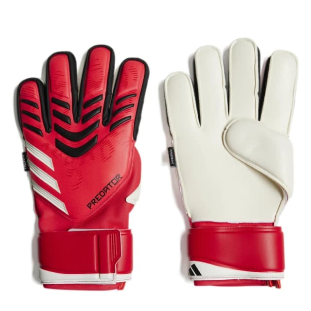 adidas Predator Match Fingersave Goalkeeper Gloves Adults Red/Black unisex 7