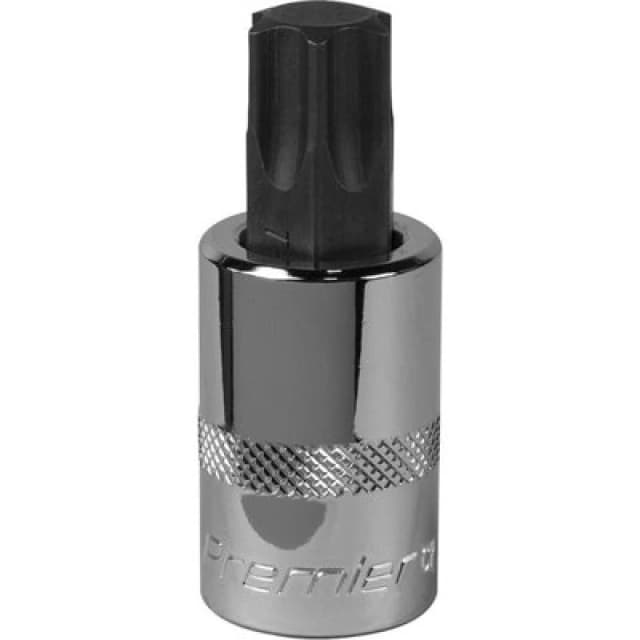 Loops T70 TRX Star Socket Bit - 1/2" Square Drive - PREMIUM S2 Steel Head Knurled Grip Metallics