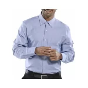 Click - OXFORD SHIRT L/S Blue 17.5 - Blue - Blue