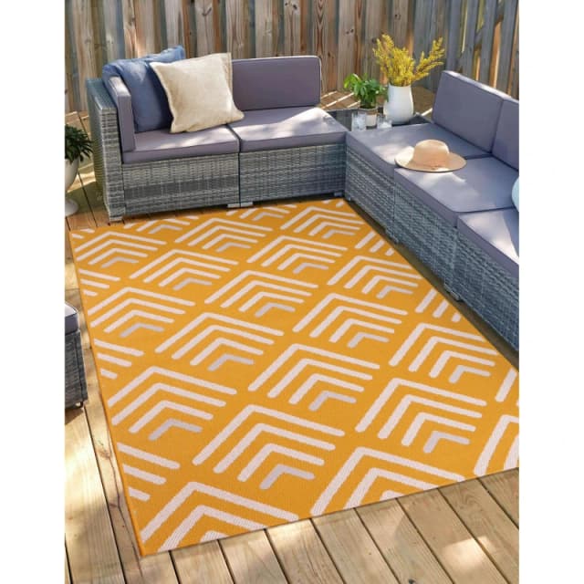 Rugstyle SUMMER BREEZE CHEVRON Gold unisex 120x170cm