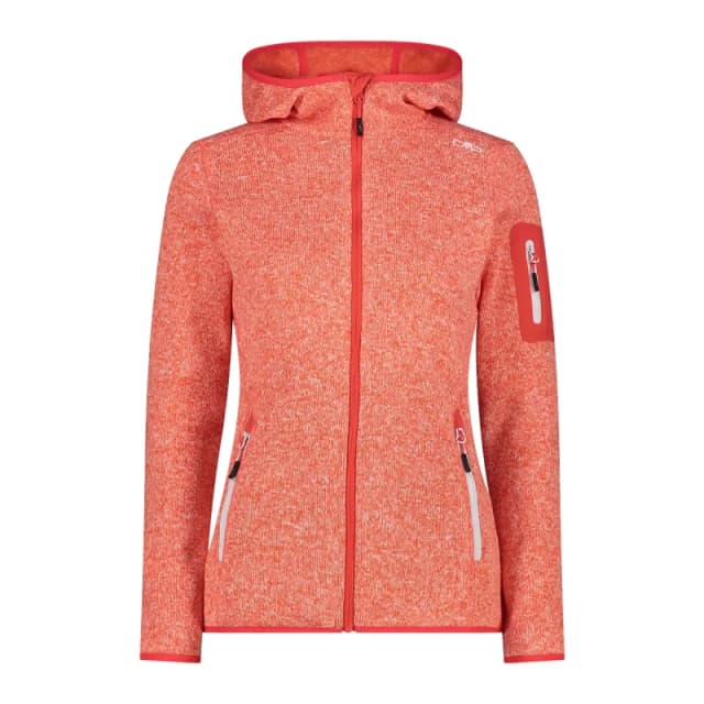 Womens hooded fleece CMP Orange Female M