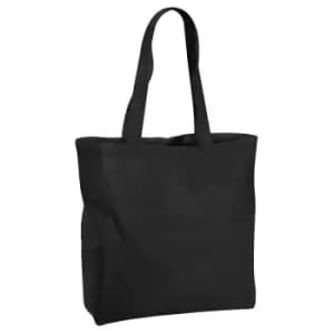 Westford Mill Recycled Cotton Tote Bag (One Size) (Black)