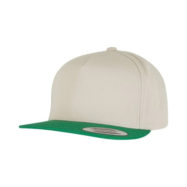 Yupoong Mens Flexfit Plain Classic 5 Panel Snapback Cap in Medium Beige Medium Beige Male One Size