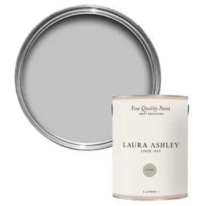 Laura Ashley Silver Matt Emulsion Paint, 5L