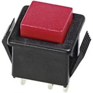 Pushbutton 250 V AC 3 A 1 x OnOff APEM 1412NA 2