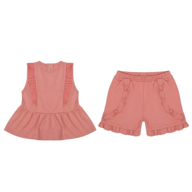 Firetrap Frill Top Set Babies - Pink Pink 0 - 6 Months