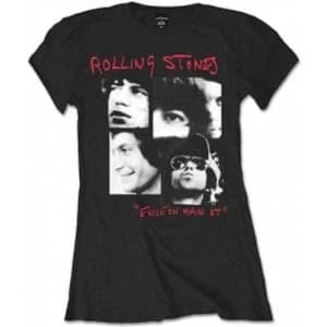 Rolling Stones Photo Exile Black Ladies T Shirt: Large