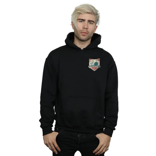 Supernatural Supernatural Men Winchester Breast Print Hoodie in Black Size: Small Black S Male 5057972340141