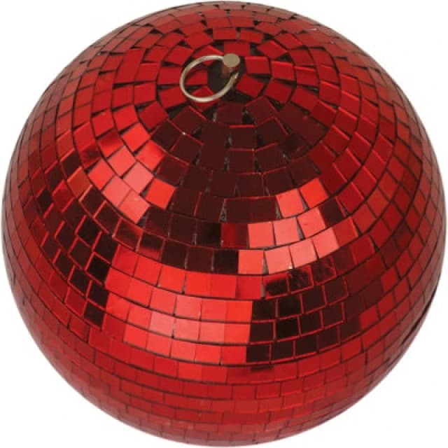 Netagon RED Mirror Disco Ball 300mm Red